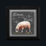 Chalkboard Farm | Down on the Farm Sheep Gift Box<br><div class="desc">Chalkboard Farm Animals Artist: Redstreake</div>