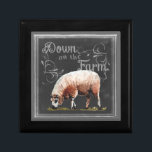 Chalkboard Farm | Down on the Farm Sheep Gift Box<br><div class="desc">Chalkboard Farm Animals Artist: Redstreake</div>