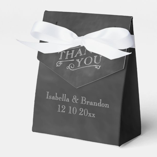 Chalkboard Favor Box (Front Side)