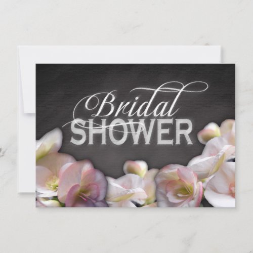 ChalkboardFloral Bridal Shower Invitation