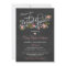 Chalkboard Floral Bridal Shower Invitations