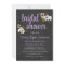 Chalkboard Floral Bridal Shower Invitations