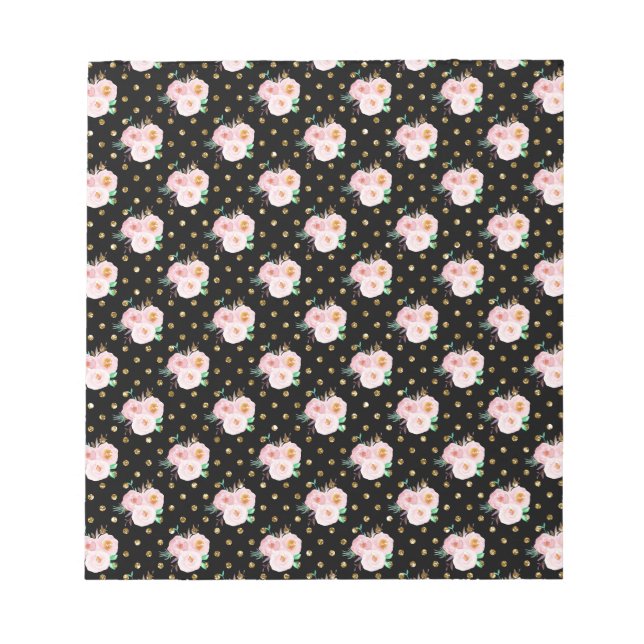 Chalkboard Floral Notepad (Front)