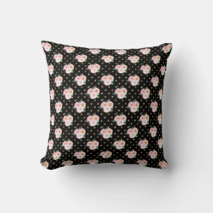 Chalkboard Floral Throw Pillow