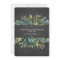 Chalkboard Foliage Wreath Elopement Announcement