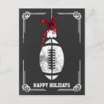 chalkboard football player Christmas Cards<br><div class="desc">chalkboard football ornament Holiday Greeting Cards by interest. Professional holiday cards are industry specific holiday greetings. These occupations specific holiday cards will add a touch of uniqueness to your Holiday greetings</div>