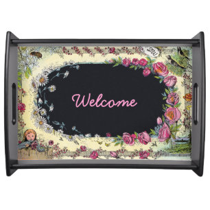 Chalkboard Garden Large Serving Tray