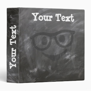 Chalkboard Glasses Binder