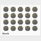 Chalkboard Gold Glitter Thank You Sticker