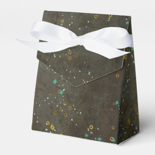 Chalkboard Gold Silver Stars Constellation Sky Favor Boxes