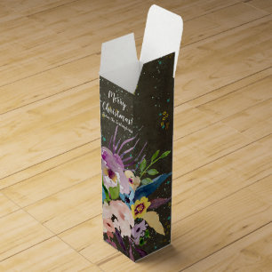 Chalkboard Gold Silver Stars Constellation Sky Wine Box