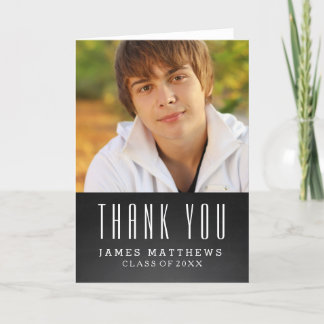 CHALKBOARD GRAD | GRADUATION THANK YOU CARD