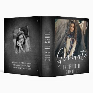 Chalkboard Graduate Graduation Photo Album