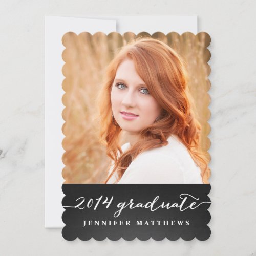 Chalkboard Graduation Party Invitation