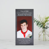 Chalkboard Graduation Photo Card (Standing Front)