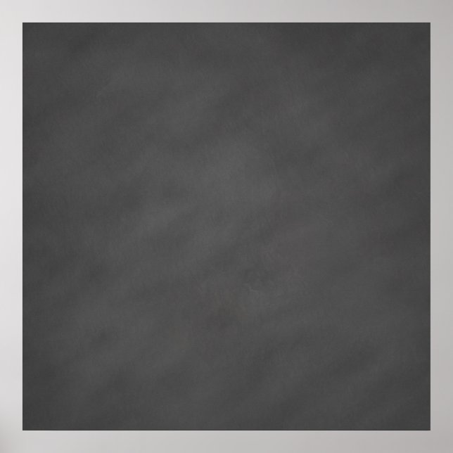 Chalkboard Gray Background Gray Chalk Board Black Poster (Front)