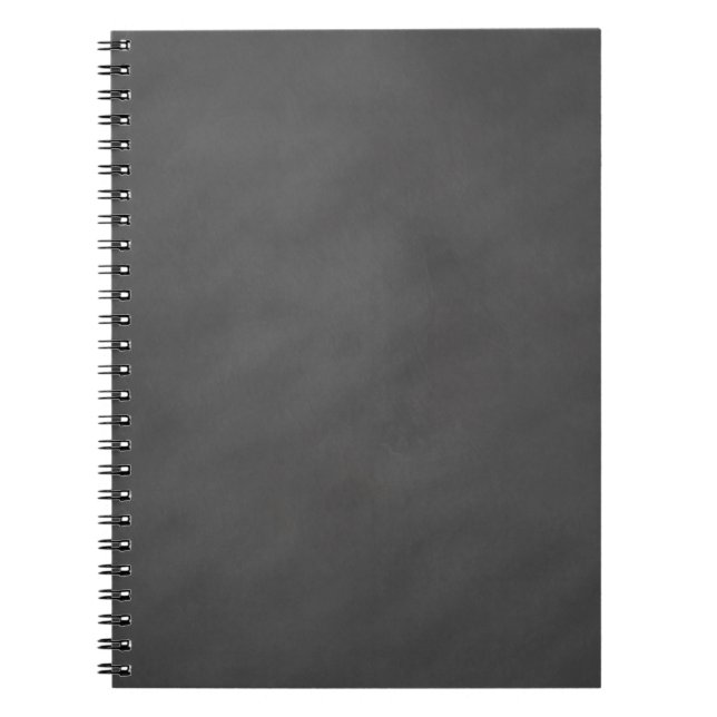 Chalkboard Gray Background Grey Chalk Board Black Notebook (Front)