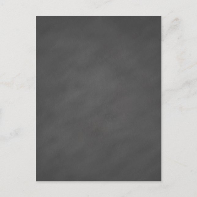 Chalkboard Gray Background Grey Chalk Board Black Postcard (Front)