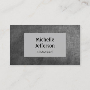 Chalkboard Gray Pattern Trendy Business Card