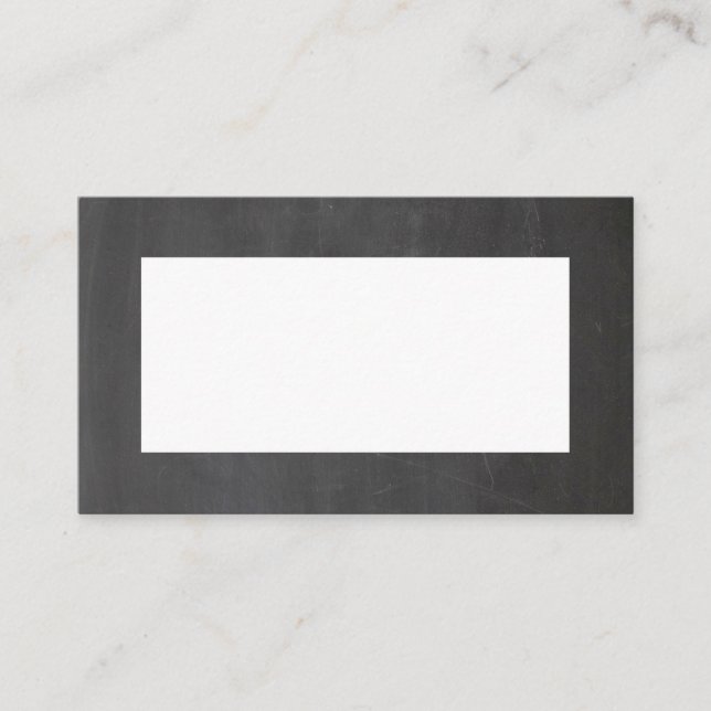 Chalkboard gray wedding. Modern simple blackboard Place Card (Front)