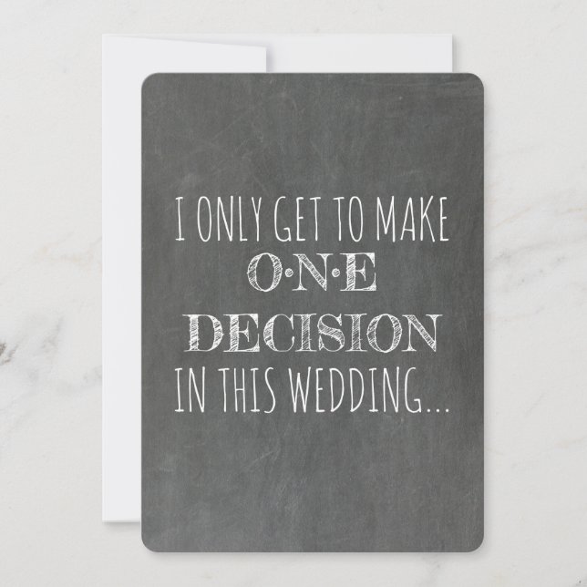 Chalkboard | GROOMSMAN | BEST MAN Funny Proposal Invitation (Front)