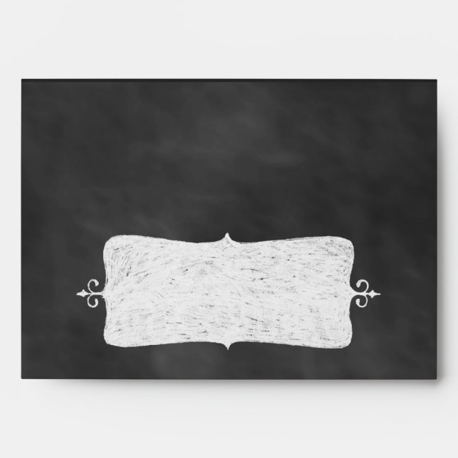 Chalkboard Halloween Invitation Envelope. Envelope (Front)