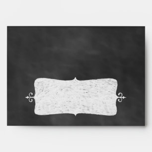 Chalkboard Halloween Invitation Envelope. Envelope