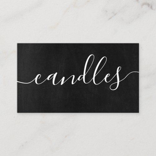 Chalkboard Handmade Candle Soy Wax Melt Business Card