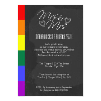 Chalkboard Heart Doodle Wedding With Pride Detail Invitation