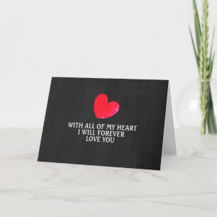 Chalkboard Heart, Valentine's Day Card