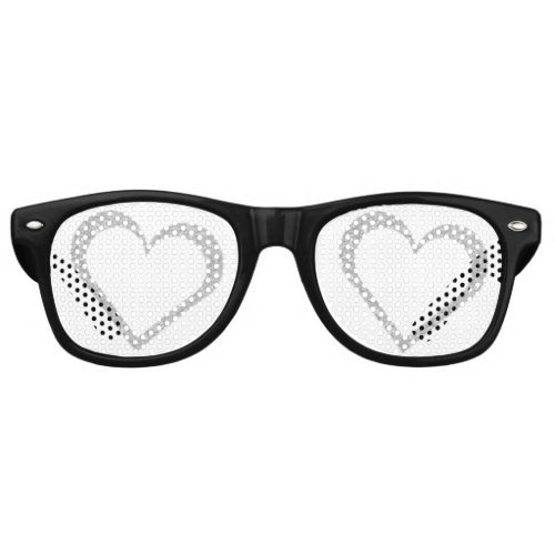 Chalkboard Heart Wedding Favor Party Sunglasses