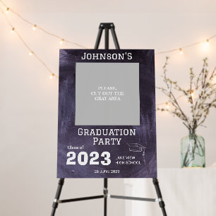 Chalkboard High School Graduation Party Photo prop Foam Board