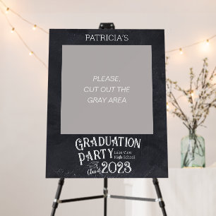 Chalkboard High School Photo Graduation Photo Prop Foam Board
