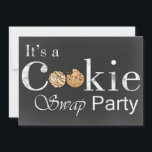 chalkboard Holiday Cookie swap party invitation<br><div class="desc">chalkboard Holiday Cookie swap party invitation</div>