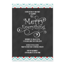 CHALKBOARD HOLIDAY PARTY INVITATION
