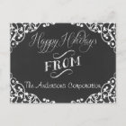 chalkboard Holidays Corporate Greeting PostCards