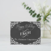 chalkboard Holidays Corporate Greeting PostCards (Standing Front)