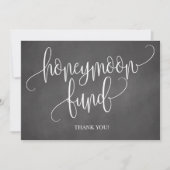 Chalkboard Honeymoon Fund Wedding Sign (Front)