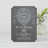 Chalkboard Hot Air Balloon Bridal Shower Invite (Standing Front)