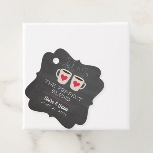 Chalkboard Illustrated Perfect Blend Favor Tag