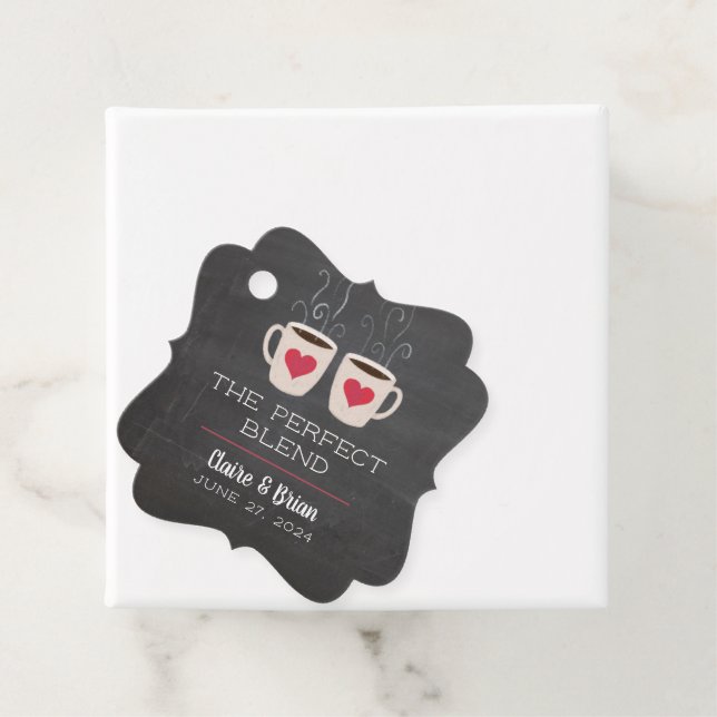 Chalkboard Illustrated Perfect Blend Favor Tag (In Situ)