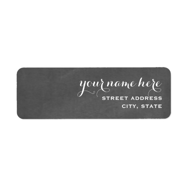 Chalkboard Inspired Address Label (Front)