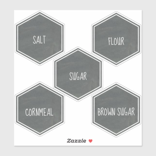 Chalkboard Inspired Kitchen Canister Label (Sheet)