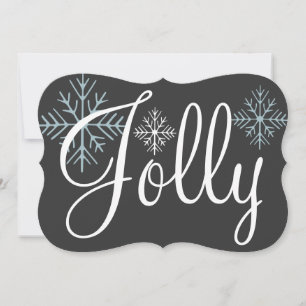 Chalkboard Jolly Holiday Invitations