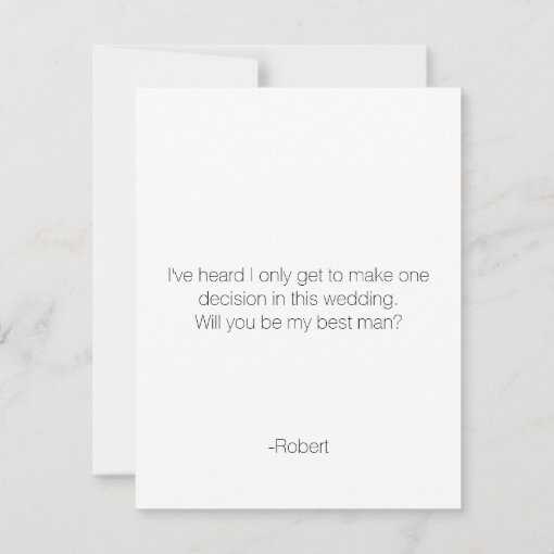 Chalkboard Junior Groomsman | Groomsman Invitation | Zazzle