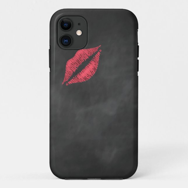 Chalkboard Kiss iPhone 5 Case-Mate ID Case-Mate iPhone Case (Back)