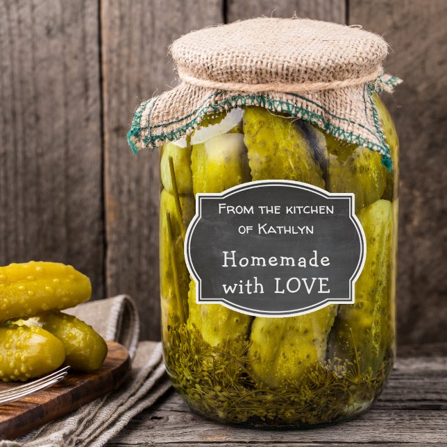 Chalkboard kitchen of NAME Homemade with LOVE Sticker (Creator Uploaded)