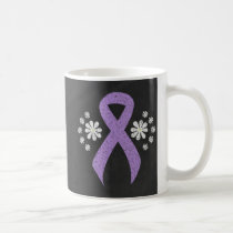 Chalkboard Lavender Awareness Ribbon Coffee Mug