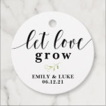 Chalkboard Let Love Grow Wedding Plant  Favor Tags<br><div class="desc">Chalkboard Let Love Grow Wedding Plant Favor Tags. My Chalkboard Let Love Grow Wedding Plant Favor Tags are perfect for a succulent wedding favor. This Chalkboard Let Love Grow Wedding Plant Favor Tags is the perfect way to make your bridal shower or wedding #unforgettable! Easily attach to a plant for...</div>