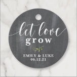 Chalkboard Let Love Grow Wedding Plant  Favor Tags<br><div class="desc">Chalkboard Let Love Grow Wedding Plant Favor Tags. My Chalkboard Let Love Grow Wedding Plant Favor Tags are perfect for a succulent wedding favor. This Chalkboard Let Love Grow Wedding Plant Favor Tags is the perfect way to make your bridal shower or wedding #unforgettable! Easily attach to a plant for...</div>